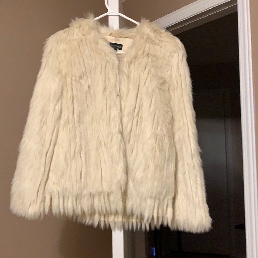 Faux white jacket